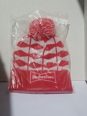 Budweiser Promo Red And White Winter Touque